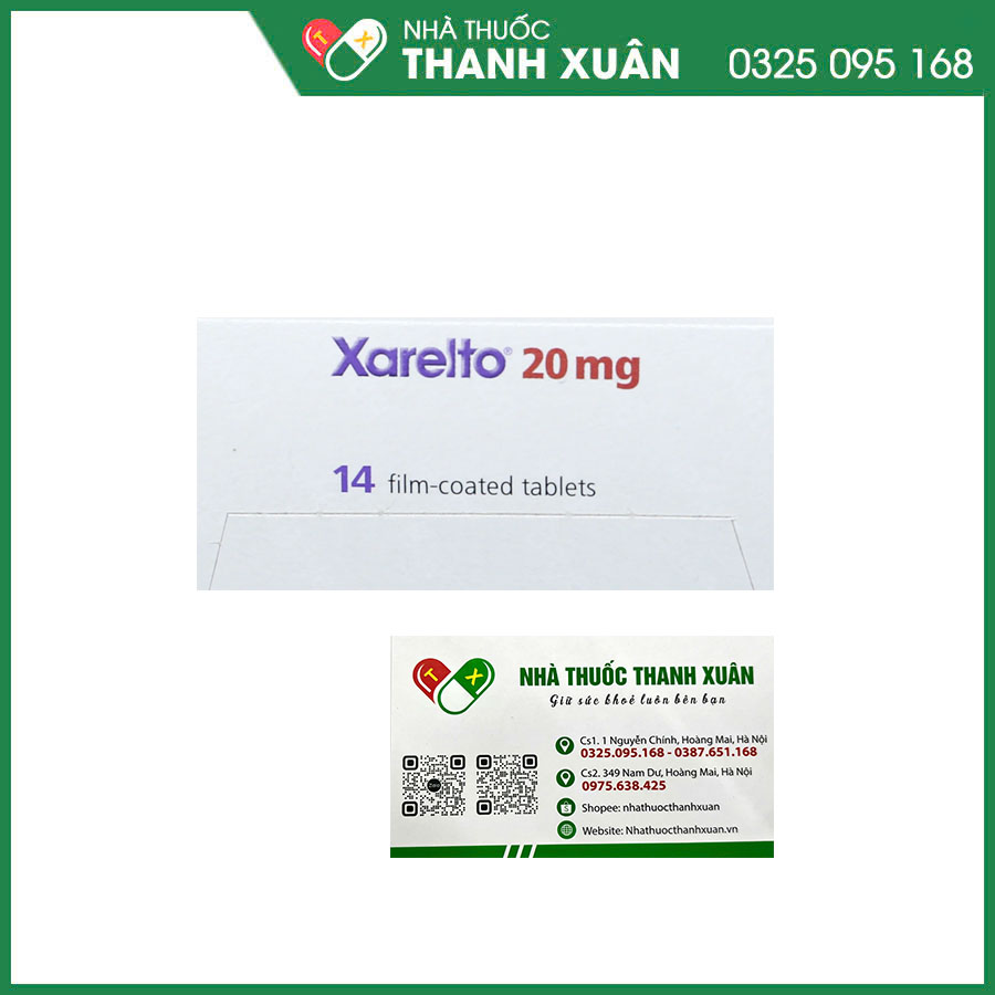 Xarelto 20mg thuốc dự phòng đột quỵ và thuyên tắc mạch toàn thân